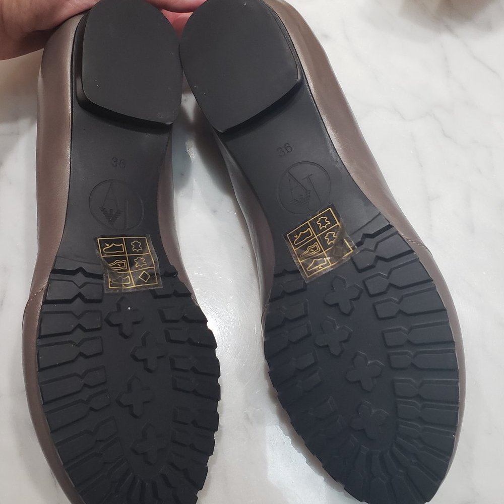 ARMANI JEANS Leather Flats - Picture 14 of 15